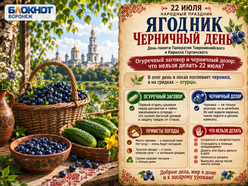 Огуречный заговор и черничный дозор: что нельзя делать 22 июля?