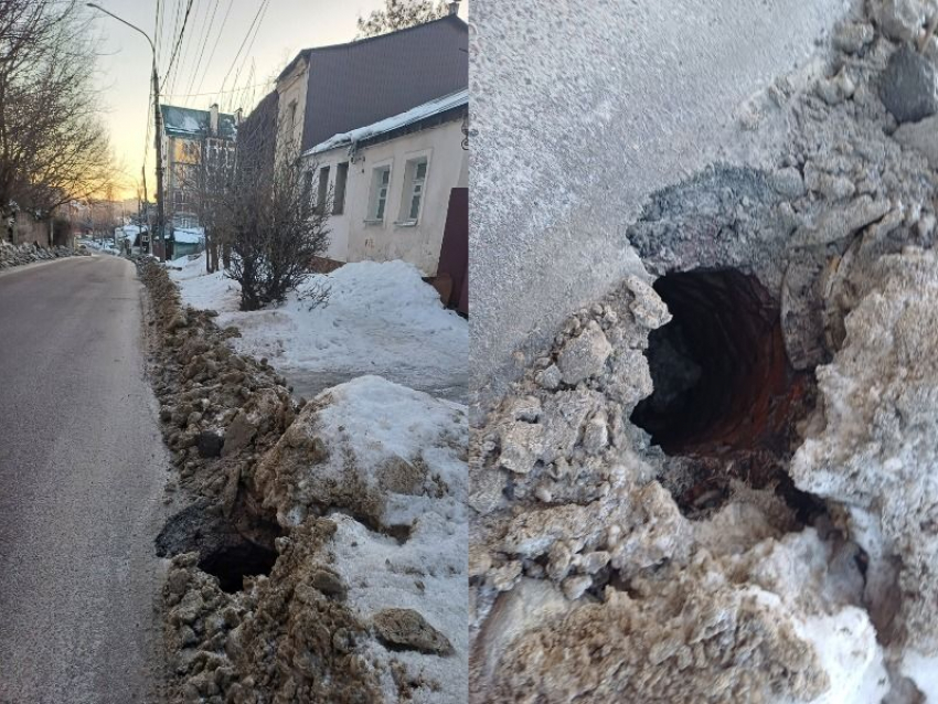 Смертельную ловушку для детей запечатлели на фото в центре Воронежа