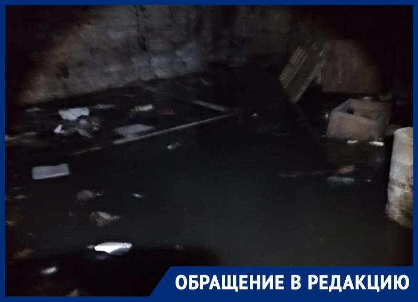 Затопило весь подвал: мощный фонтан из канализации сняли на видео в Воронеже