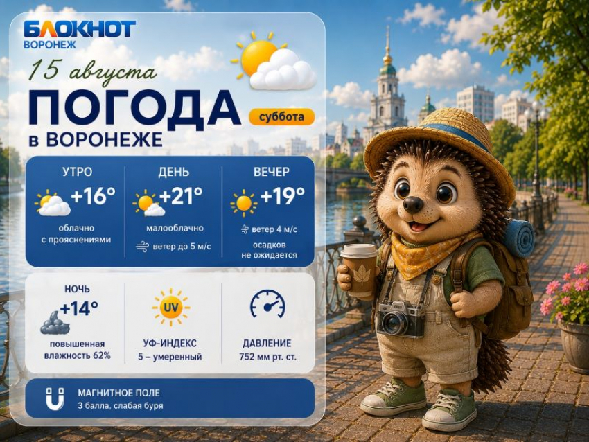 Последние тёплые деньки: прогноз погоды в Воронеже