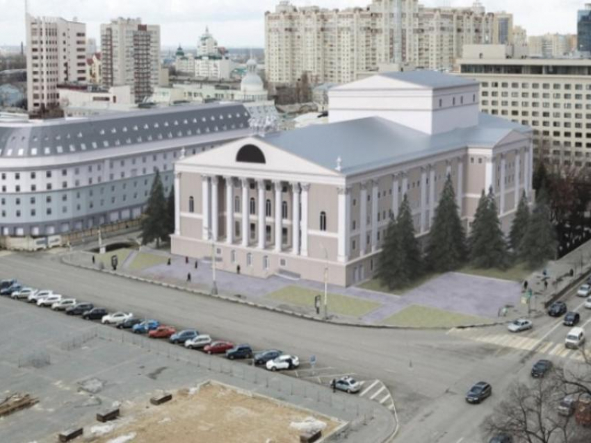Эскиз театра оперы и балета с дополнительным этажом показали в Воронеже