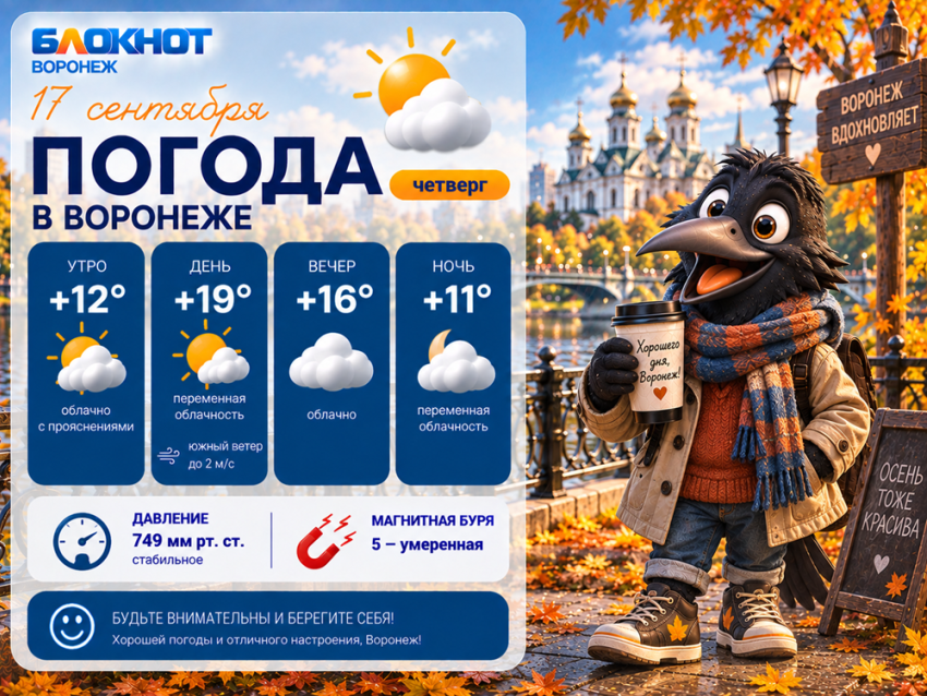 Ясно и без осадков: почти июльская погода придет в Воронеж