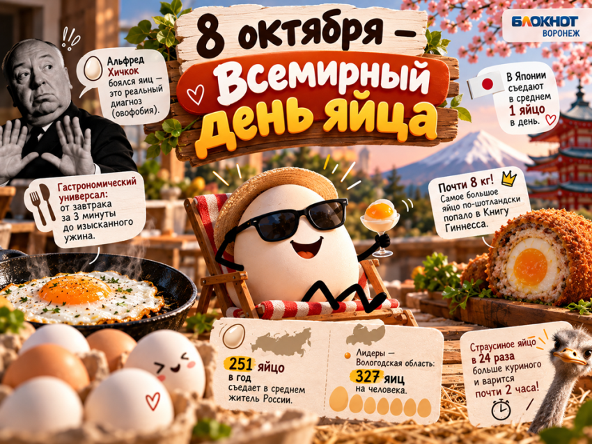 Хичкок боялся, Япония обожает: у яйца сегодня праздник