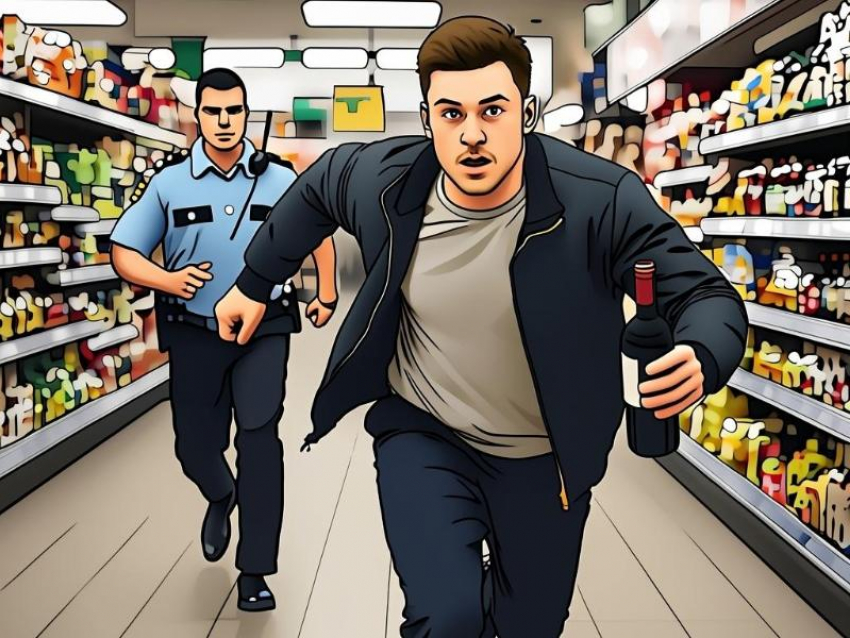 Воронежцу, пустившемуся наутек из магазина с бутылкой коньяка, грозит ой-ой что 