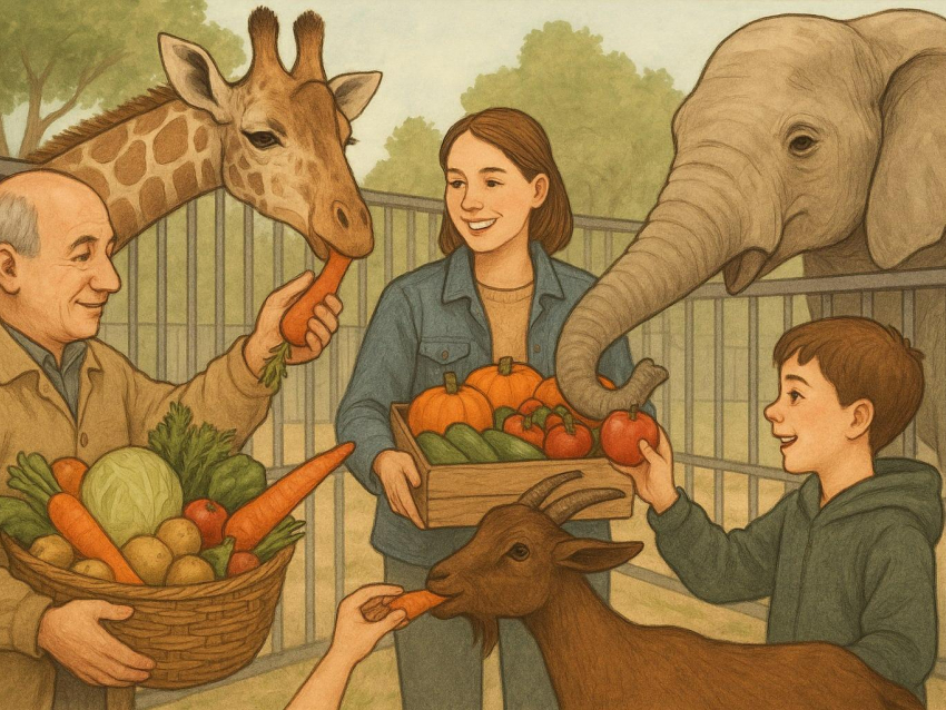 Воронежцы могут накормить животных зоопарка своим урожаем