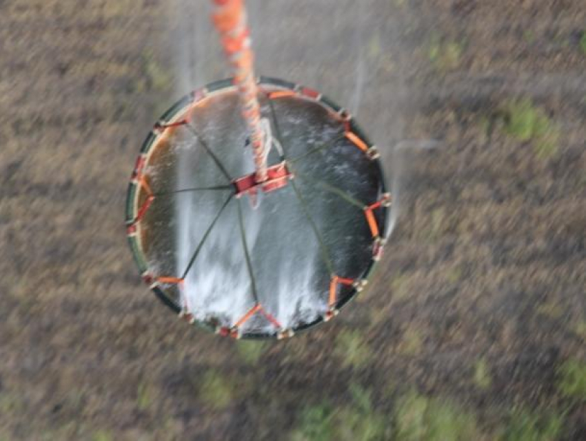 Героическое тушение пожара в «Погоново» сняли с борта вертолета 