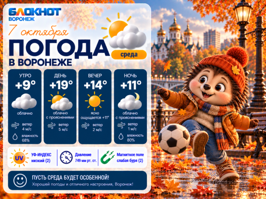 Бабье лето на носу: прогноз погоды в Воронеже