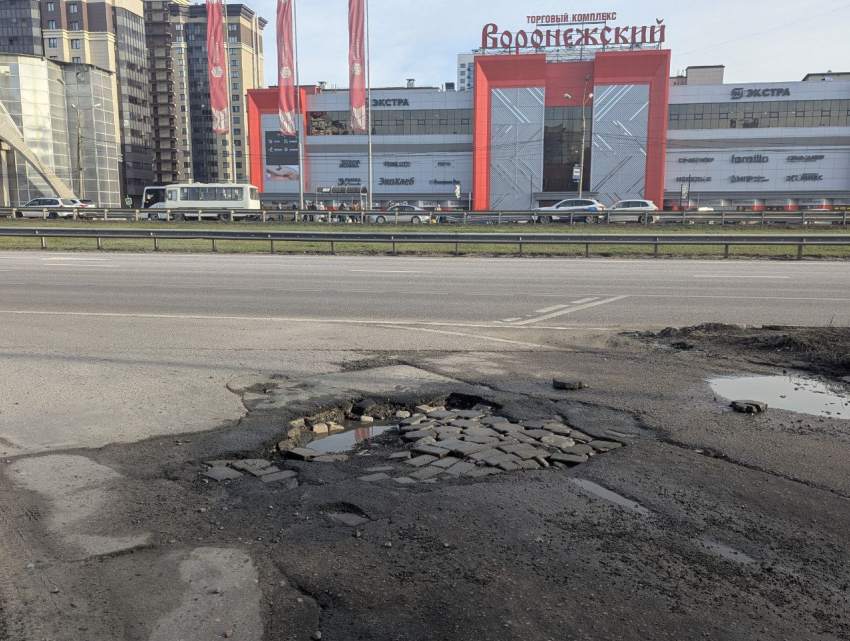 Отчаянный способ борьбы с ямами показали на воронежских дорогах 