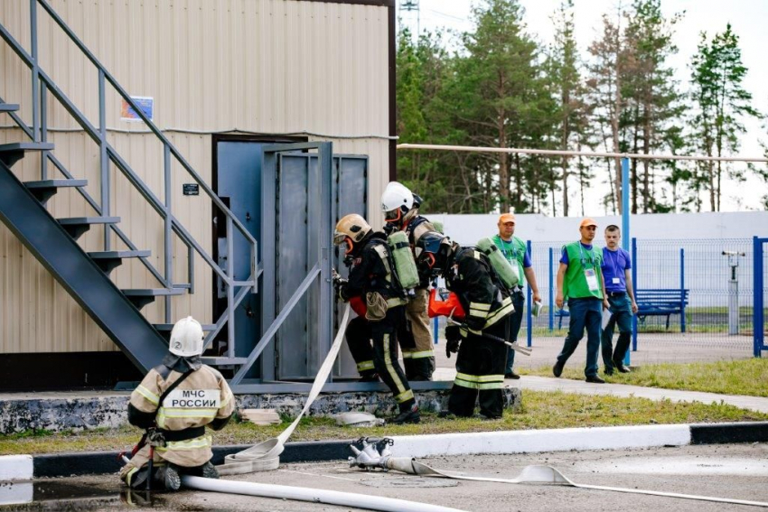 Нововоронежская АЭС: за звание лучших сразились сильнейшие газодымозащитники.