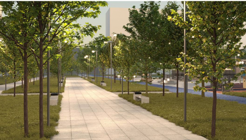Бульвар в ЖК «Яблоневые сады» - пространство для счастья
