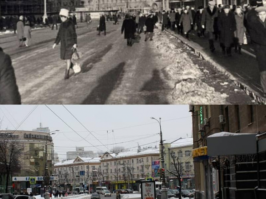 Воронежцам показали, как изменилась центральная улица за полвека