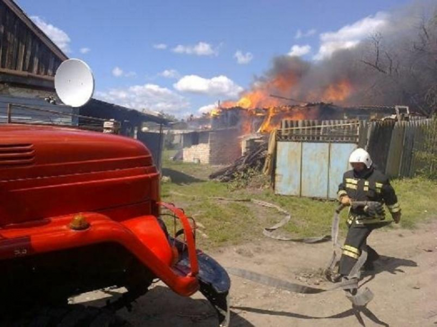 Баня сгорела в селе под Воронежем