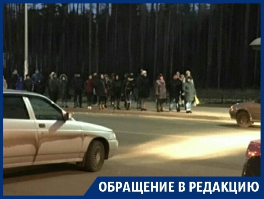Жители Борового пожаловались на забитые автобусы и толпы на остановках