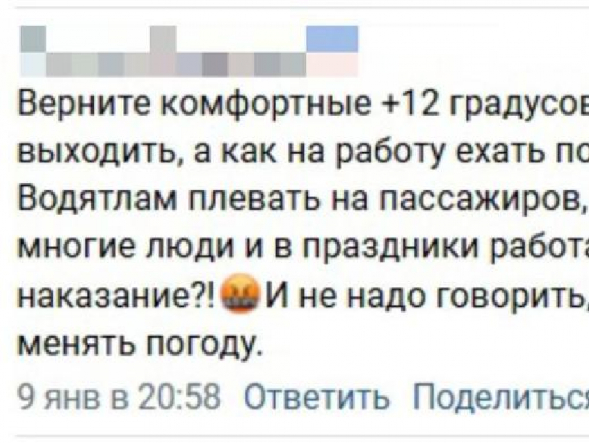 Жительница Воронежа потребовала у мэра «вернуть» +12 градусов