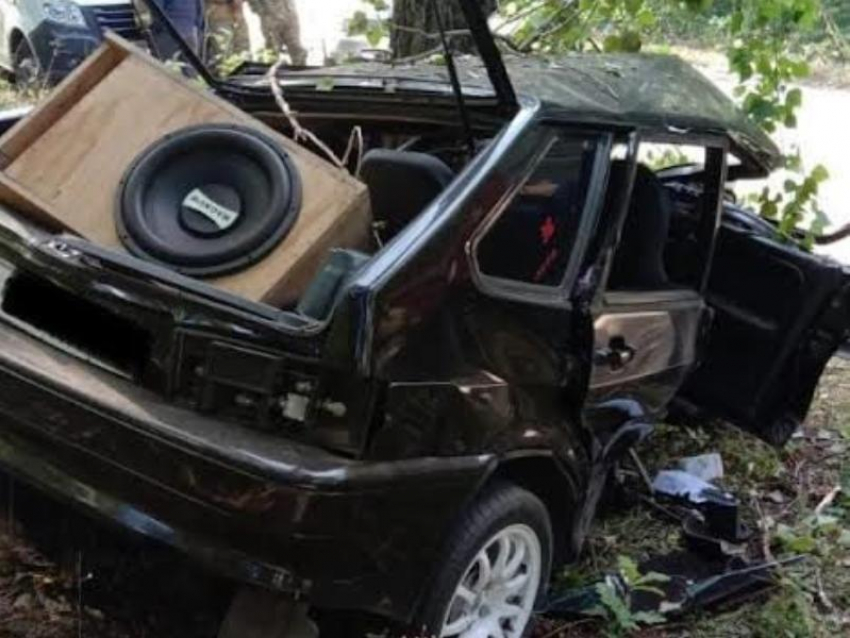В Воронежской области легковушку разворотило о дерево – водитель погиб