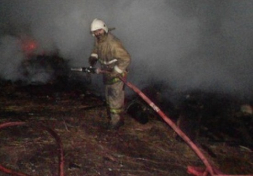 В Воронежской области огонь уничтожил 13 тонн сена