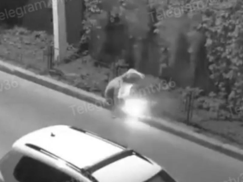 Пьяный приколист устроил фейерверк на дороге и попал на видео в воронежском ЖК