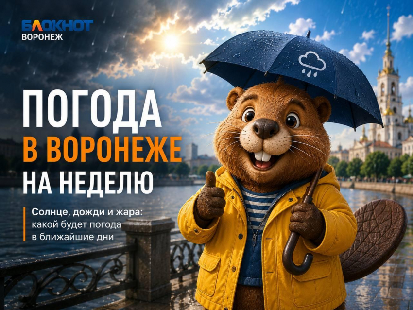 Солнце, грозы и +32: что приготовила погода воронежцам на грядущей неделе