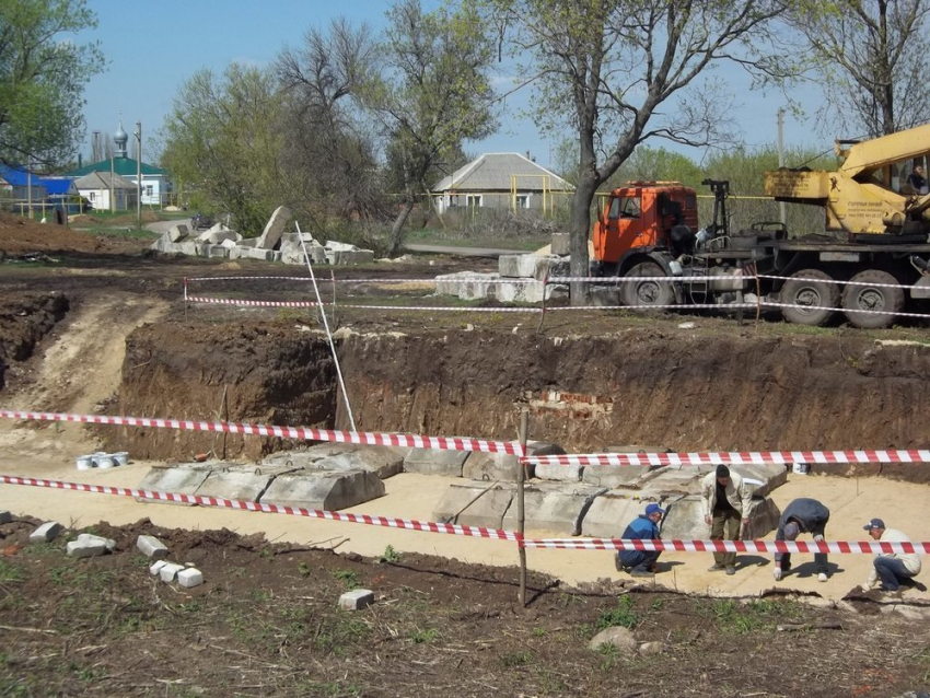 При строительстве храма в Воронежской области были разрушены старинные склепы священнослужителей