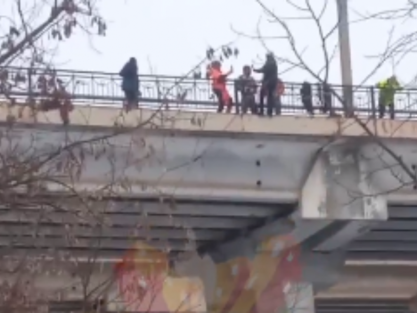 Воронежцев, прыгающих с моста в Центральном парке, показали на видео
