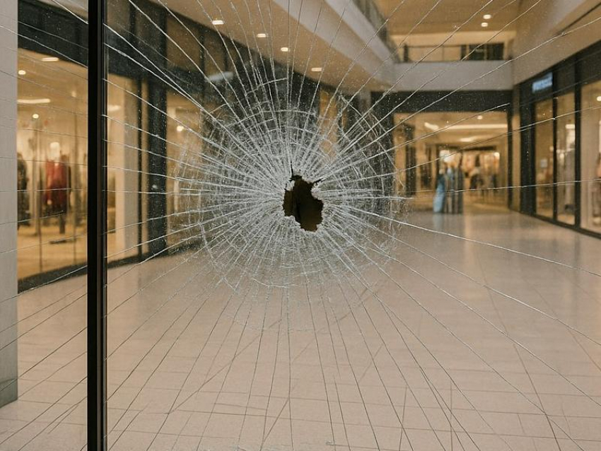  Обломки дрона повредили остекление воронежского ТЦ 