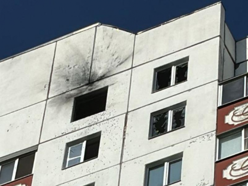 Опубликовано фото последствий удара БПЛА в Воронеже