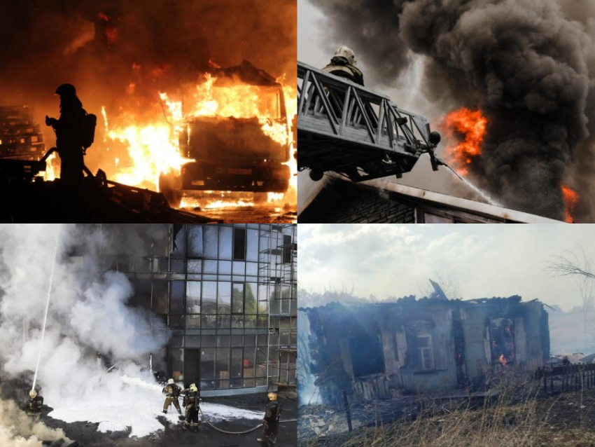 Самые крупные пожары в Воронежской области за 2021 год 