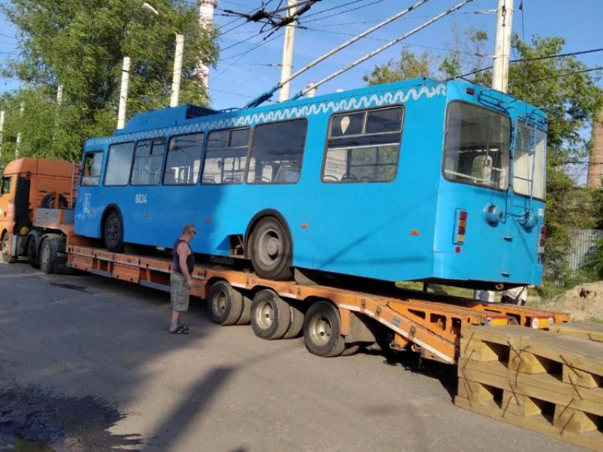 Последняя партия подаренных Москвой троллейбусов приехала в Воронеж