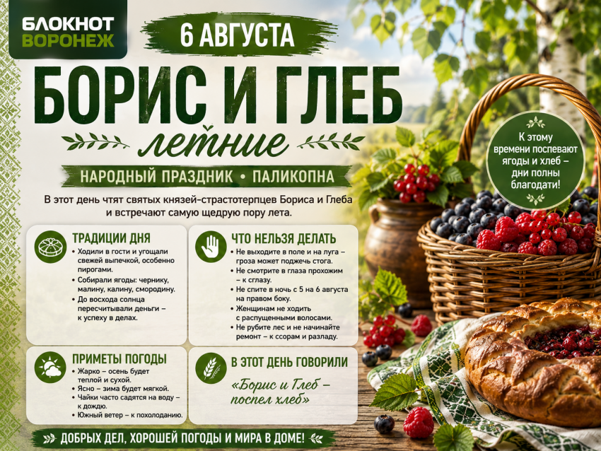 Убийство, канонизация и варенье из черники: что скрывает день 6 августа в народном календаре