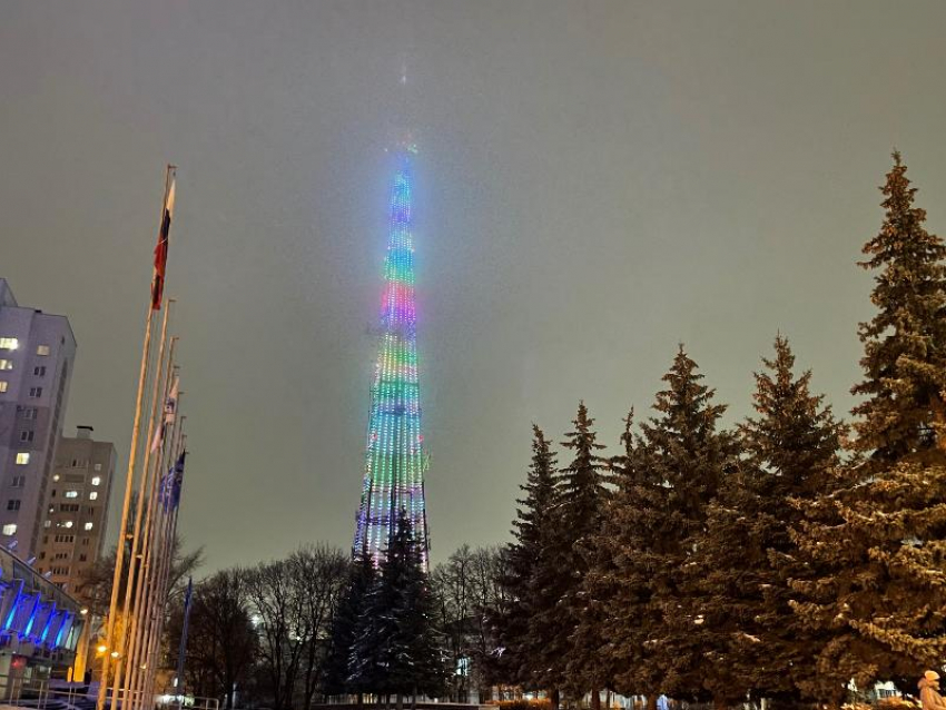 Воронежская телебашня заиграет новыми красками в честь Дня Конституции