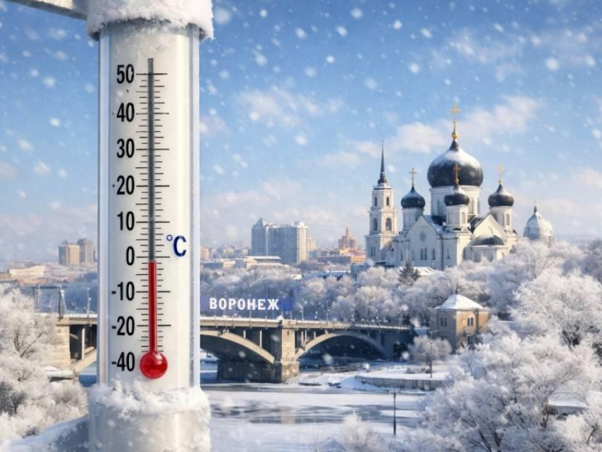 Арктический холод атакует Воронеж накануне праздников 