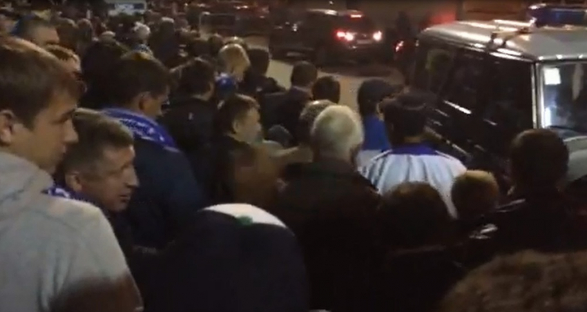 Полиция чуть не спровоцировала давку после матча «Факел» Воронеж – «Торпедо» Москва (ВИДЕО) 