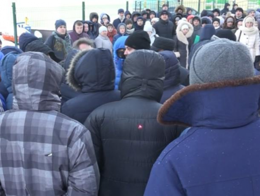 Воронежцы встали живым щитом, чтобы записать детей в новую школу
