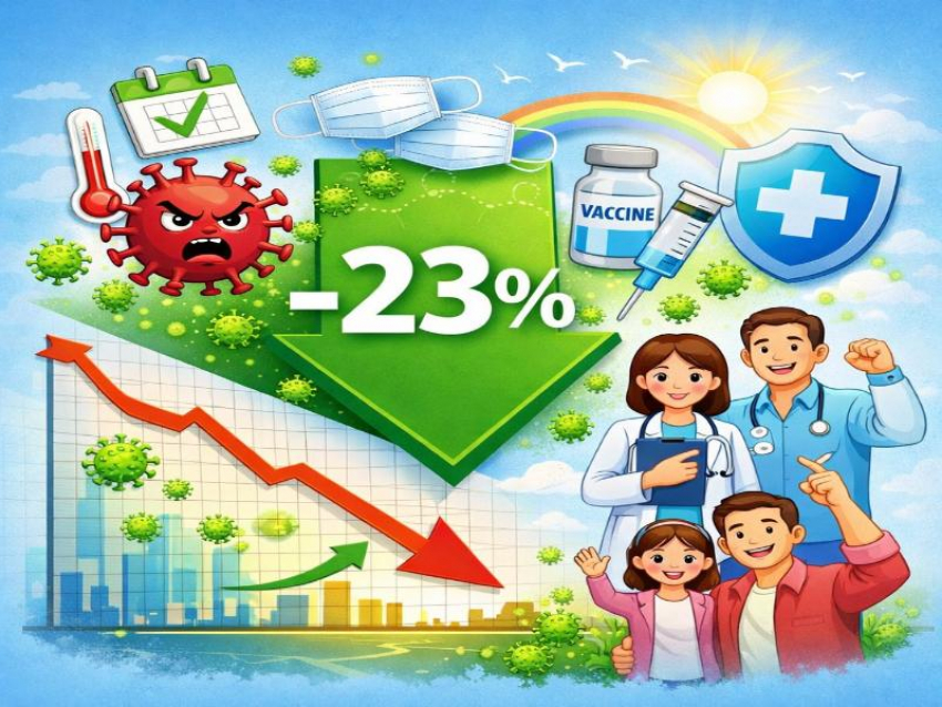 «Мы падаем» - за последнюю неделю динамика заболеваемости коронавирусом снизилась на 23%