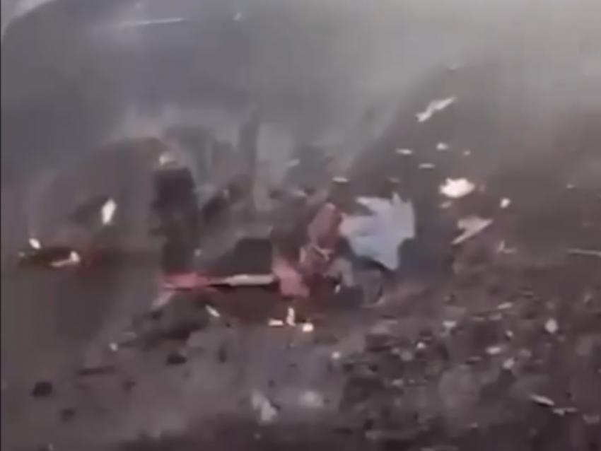 БПЛА ударил по воронежским дальнобойщикам - опубликовано видео