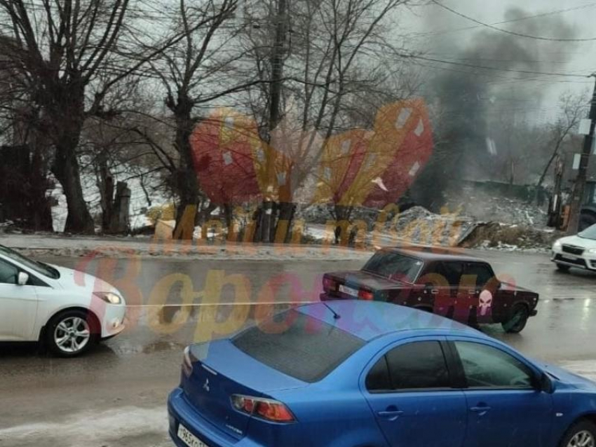 Подземный коллектор загорелся в Воронеже 