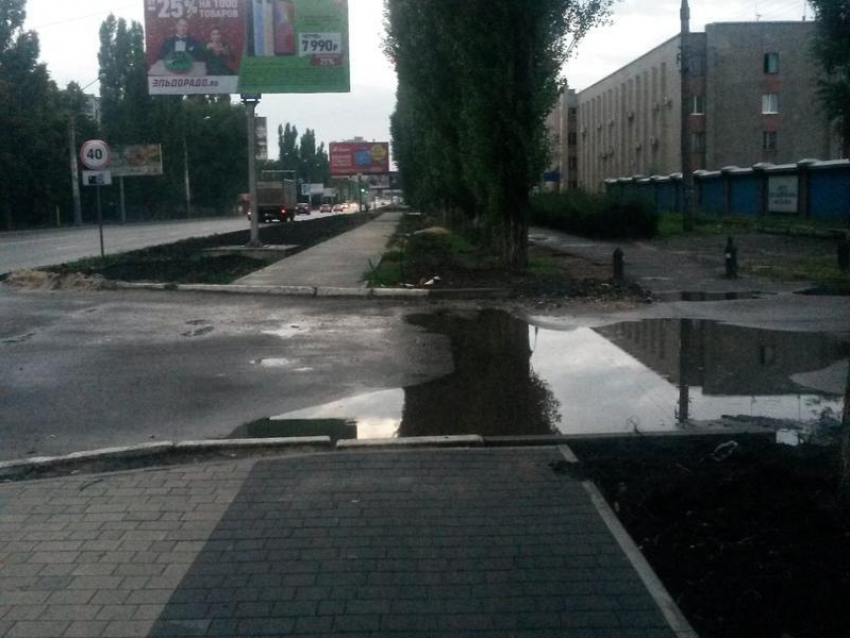 Воронежцы поделились минусами благоустраиваемой улицы  