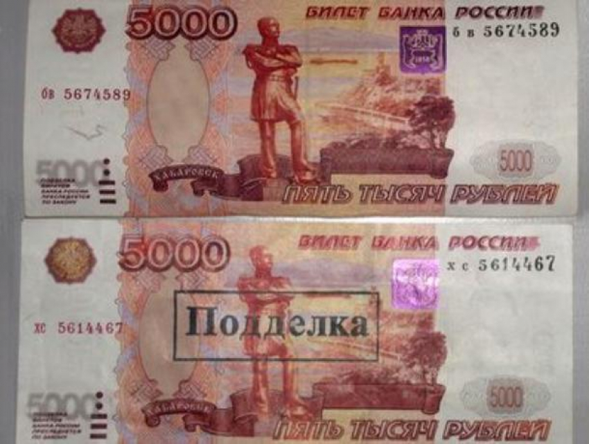 Названы самые частые серии фальшивых купюр в Воронежской области