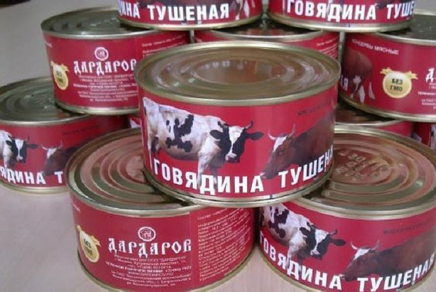 Под Воронежем мужчина стащил 14 ящиков тушенки