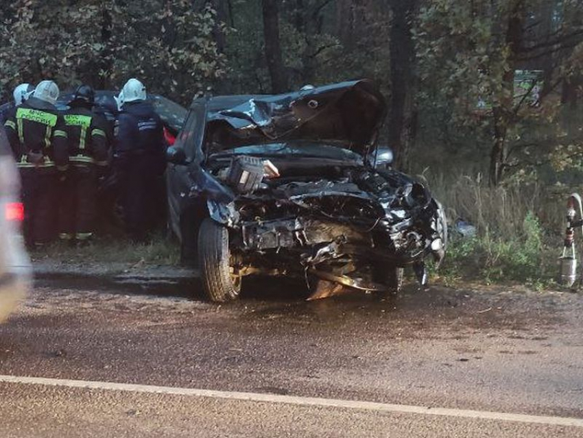 Опубликовано фото жесткой пьяной аварии около пляжа в воронежском Боровом