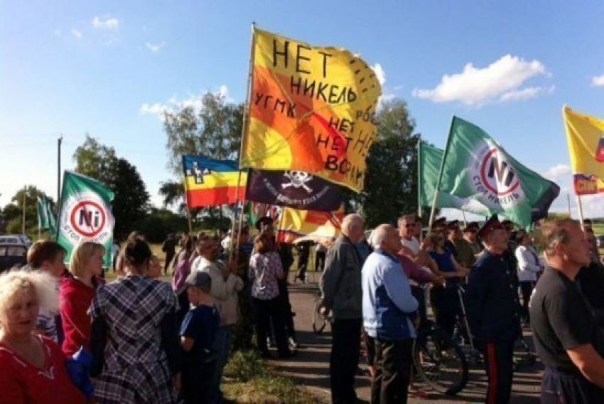 В Воронежской области на митинге против добычи никеля люди требовали остановить преследование активистов
