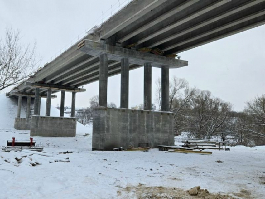 Мост через реку Ведугу досрочно сдадут под Воронежем