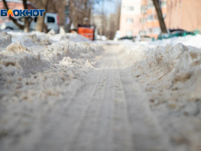 В центре Воронежа перекроют улицу из-за уборки снега