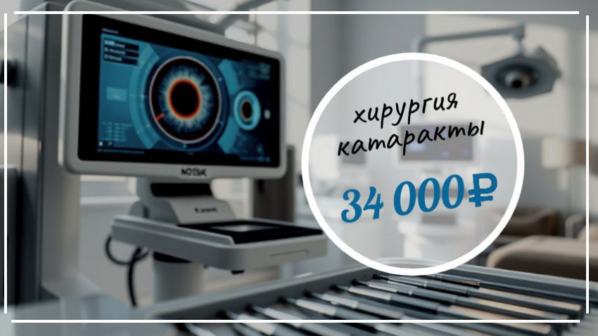 Услуга дня: Хирургическое удаление катаракты с имплантацией ИОЛ (интраокулярной линзы) 