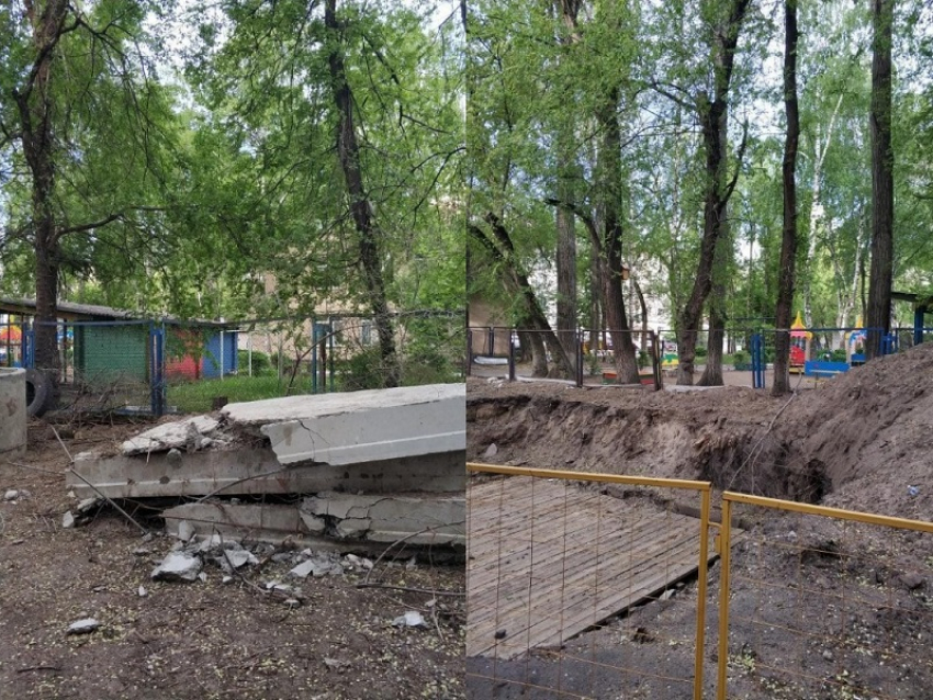 Свалка и зловонная яма держат в заложниках детский сад в Воронеже 