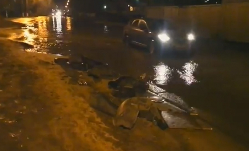 Адовое место, убивающее машины, сняли на дороге в Воронеже