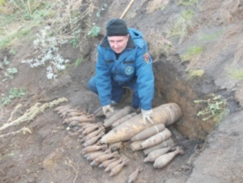 Две мины времен войны раскопали в Воронеже