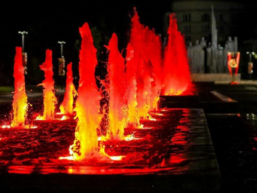 В честь дня ВДВ в центре Воронежа заработает светомузыкальный фонтан