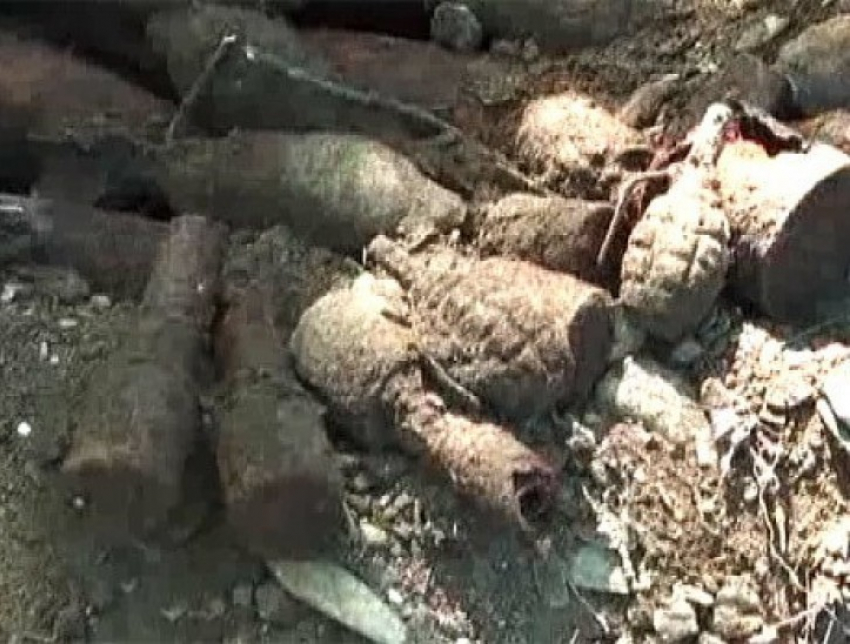 В Воронежской области у черного копателя обнаружен схрон боеприпасов