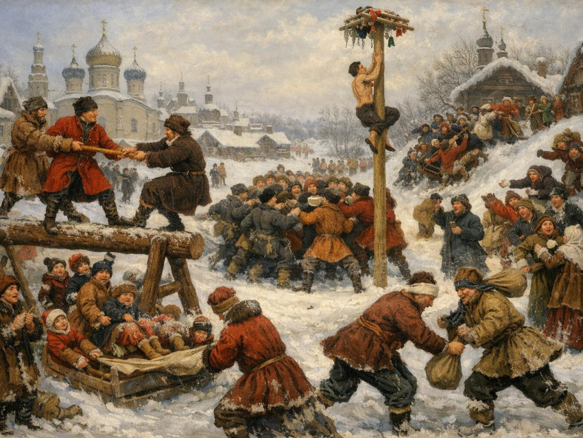 Зимние забавы и мудрость предков: как на Руси боролись со стужей и привлекали удачу